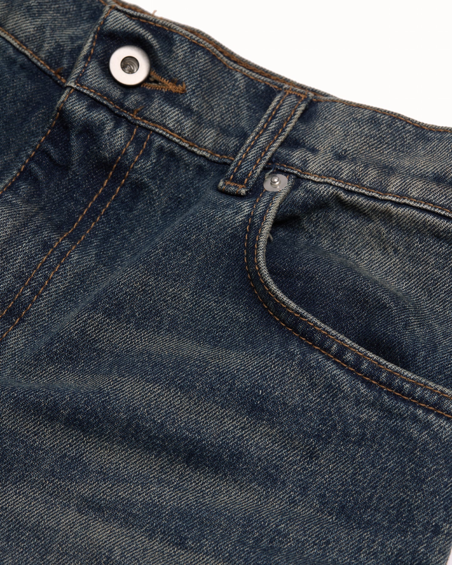 FLAIR CUT DENIM DIRTY BLUE